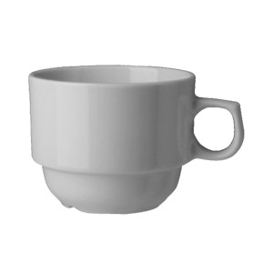 картинка Чашка чайная «Прага»; фарфор; 190мл; D=80, H=65, L=110мм; белый (03140305) G. Benedikt Karlovy Vary от интернет-магазина Posuda-bar