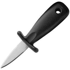 картинка Нож д/устриц «Тутти»; сталь нерж., пластик; L=15/6, B=5см; черный, металлич. (04070311) Ilsa от интернет-магазина Posuda-bar