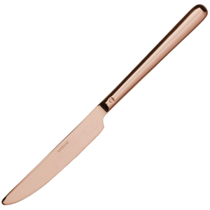картинка Нож столовый «Линеа»; сталь нерж.; L=23, 6см; медный (03113210) Sambonet от интернет-магазина Posuda-bar