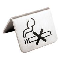 картинка Табличка «Не курить»; сталь нерж.; H=45, L=54, B=50мм; металлич. (02130167) Paderno от интернет-магазина Posuda-bar