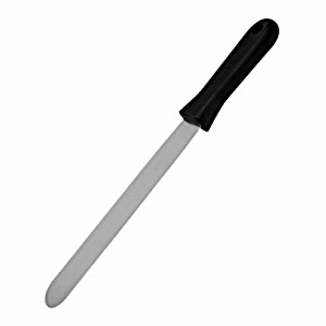 картинка Лопатка кухонная; пластик, сталь нерж.; L=445/130, B=45мм; черный, металлич. (04110193) Ilsa от интернет-магазина Posuda-bar