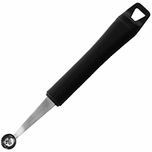 картинка Нож-нуазетка «Шар»; сталь, полипроп.; D=15, H=15, L=185/58мм; черный, металлич. (02050312) Paderno от интернет-магазина Posuda-bar