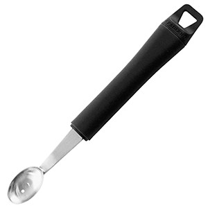 картинка Нож-нуазетка «Овал»; сталь, полипроп.; D=30/20, H=10, L=195мм; черный, металлич. (02050321) Paderno от интернет-магазина Posuda-bar