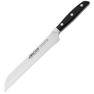 картинка Нож д/хлеба «Манхэттен»; сталь нерж., полиоксиметилен; L=32/20см; металлич., черный (04072203) Arcos от интернет-магазина Posuda-bar