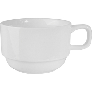 картинка Чашка чайная «Кунстверк»; фарфор; 195мл; D=85, H=55, L=110мм; белый (03140488) Kunstwerk от интернет-магазина Posuda-bar