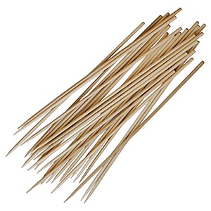 картинка Шампурчики[100шт]; бамбук; L=200, B=3мм; бежев. (06080124) Prohotel от интернет-магазина Posuda-bar
