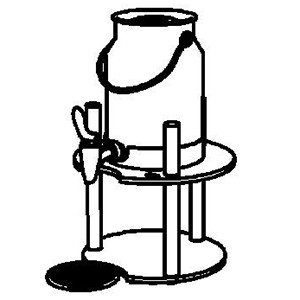 картинка Диспенсер д/молока орг. стекло; сталь нерж.; 3л; H=36, L=43, B=26см (02123602) Frilich от интернет-магазина Posuda-bar