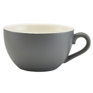 картинка Чашка «Матт Грэй»; фарфор; 175мл; серый (03141262) Genware от интернет-магазина Posuda-bar