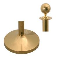 картинка Стойка д/ограждения, наконечник-шар; титан; золотой (08011702) Was от интернет-магазина Posuda-bar