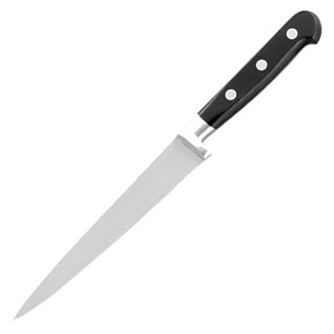 картинка Нож д/филе гибкий; сталь, пластик; L=15см; черный, металлич. (04071885) Matfer от интернет-магазина Posuda-bar