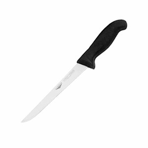 картинка Нож д/обвалки мяса; сталь, пластик; L=35/17, B=4см; черный, металлич. (04070231) Paderno от интернет-магазина Posuda-bar