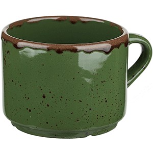 картинка Чашка д/капучино; фарфор; 300мл; зелен. (03130931) Борисовская Керамика от интернет-магазина Posuda-bar