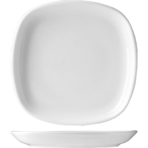 картинка Тарелка квадратная «Капри»; фарфор; H=3, L=18, B=18см; белый (03010610) Tognana от интернет-магазина Posuda-bar