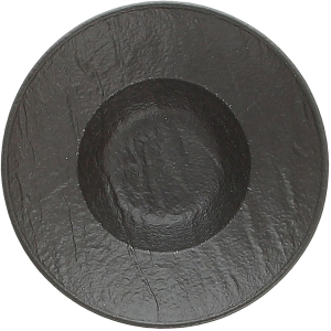 картинка Блюдо д/комплимента «Вулкания»; фарфор; D=15см; черный (03022392) Tognana от интернет-магазина Posuda-bar