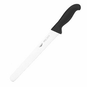 картинка Нож д/хлеба; сталь, пластик; L=38/25, B=3см; черный, металлич. (04070512) Paderno от интернет-магазина Posuda-bar