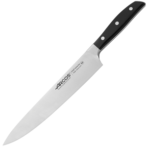 картинка Нож поварской «Манхэттен»; сталь нерж., полиоксиметилен; L=39/25см; металлич., черный (04072494) Arcos от интернет-магазина Posuda-bar