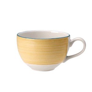 картинка Чашка чайная «Рио Еллоу»; фарфор; 227мл; D=9, H=6, L=12см; белый, желт. (03140712) Steelite от интернет-магазина Posuda-bar