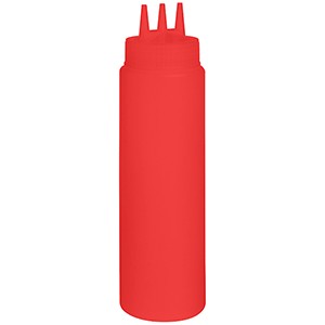 картинка Емкость д/соусов с тремя носиками; пластик; 0, 69л; D=7, H=26см; красный (04141470) Prohotel от интернет-магазина Posuda-bar