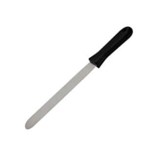 картинка Лопатка кухонная; пластик, сталь нерж.; L=285/130, B=35мм; металлич., черный (04110191) Ilsa от интернет-магазина Posuda-bar