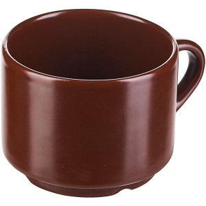 картинка Чашка чайная «Шоколад»; фарфор; 200мл; D=8, H=6см; тем.корич. (03141321) Борисовская Керамика от интернет-магазина Posuda-bar