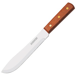 картинка Нож д/нарезки мяса; сталь, дерево; L=260/125, B=30мм; коричнев., металлич. (04071235) Tramontina от интернет-магазина Posuda-bar