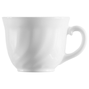 картинка Чашка чайная «Трианон»; стекло; 220мл; D=85, H=65, L=105мм; белый (03140552) Arcoroc от интернет-магазина Posuda-bar