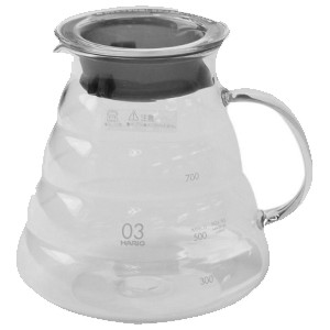 картинка Чайник; термост.стекло; 0, 8л; прозр. (03150151) Hario от интернет-магазина Posuda-bar