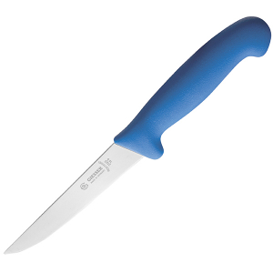 картинка Нож поварской; сталь, пластик; L=278/150, B=37мм; голуб., металлич. (04071245) Matfer от интернет-магазина Posuda-bar