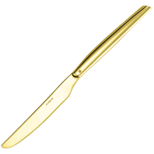 картинка Нож столовый «Эйч-арт ПВД Голд»; сталь нерж.; золотой (03113113) Sambonet от интернет-магазина Posuda-bar