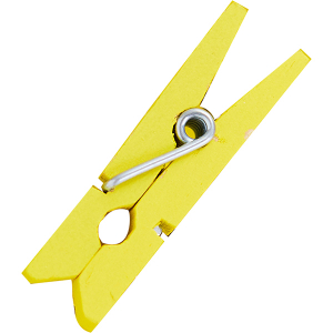 картинка Прищепки-мини д/бокала[500шт]; сосна; L=35, B=9мм; желт. (06070109) Prohotel от интернет-магазина Posuda-bar