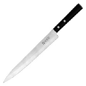 картинка Нож янагиба д/сашими «Масахиро»; сталь, пластик; H=19, L=370/245, B=35мм; черный, металлич. (04070320) Kasumi от интернет-магазина Posuda-bar