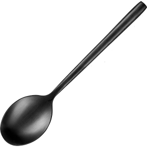картинка Ложка чайная «Саппоро бэйсик»; сталь нерж.; черный, матовый (03111947) Kunstwerk от интернет-магазина Posuda-bar