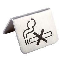 картинка Табличка «Не курить»[2шт]; металл; 200мл; H=35, L=50, B=50мм; металлич. (02130185) Aps от интернет-магазина Posuda-bar