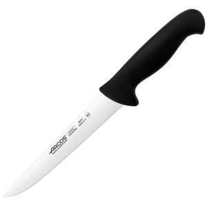 картинка Нож д/мяса «2900»; сталь нерж., полипроп.; L=320/180, B=25мм; черный, металлич. (04072036) Arcos от интернет-магазина Posuda-bar