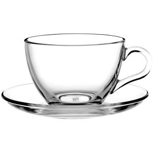 картинка Пара чайная; стекло; 180мл; D=90/136, H=66мм; прозр. (03140583) Pasabahce от интернет-магазина Posuda-bar