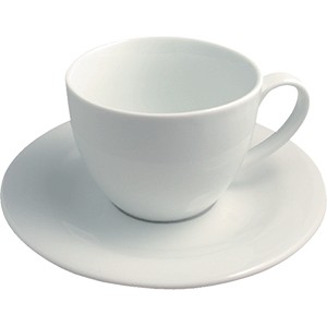 картинка Чайная пара; фарфор; 350мл; D=19, 5см; белый (03141151) Revol от интернет-магазина Posuda-bar
