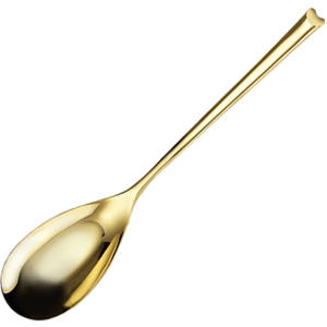 картинка Ложка чайная «Эйч-арт ПВД Голд»; сталь нерж.; золотой (03111963) Sambonet от интернет-магазина Posuda-bar