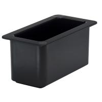 картинка Пищевой контейнер (1/3); поликарбонат; 3, 7л; H=14, L=33, B=18см; черный (09100702) Cambro от интернет-магазина Posuda-bar