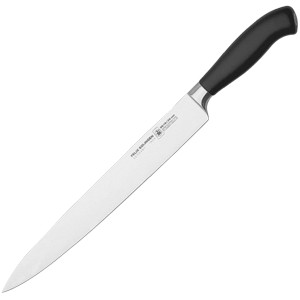 картинка Нож д/нарезки мяса «Платинум»; сталь; L=36/26, B=3см; черный, металлич. (04070207) Felix от интернет-магазина Posuda-bar