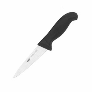 картинка Нож кухонный универсальный; сталь, пластик; L=250/120, B=24мм; черный, металлич. (04071209) Paderno от интернет-магазина Posuda-bar