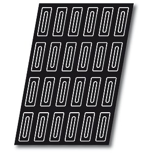 картинка Форма конд. «Прямоугольник» 10*4*25[24шт]; силикон, стеклопласт.; H=25, L=600, B=400мм; черный (04141385) Matfer от интернет-магазина Posuda-bar