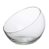 картинка Ваза-шар косой срез; стекло; 0, 6л; D=18, H=15см; прозр. (03080414) Neman от интернет-магазина Posuda-bar