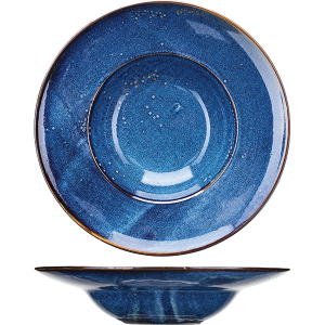 картинка Тарелка д/пасты «Ирис»; фарфор; 250мл; D=280, H=55мм; голуб. (03013391) Kunstwerk от интернет-магазина Posuda-bar