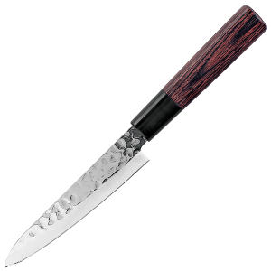 картинка Нож кухонный «Нара»; сталь нерж., дерево; L=12см (04072807) Sekiryu от интернет-магазина Posuda-bar