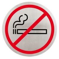 картинка Табличка «Не курить»; сталь нерж.; D=16см; металлич. (02130720) Paderno от интернет-магазина Posuda-bar