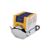 картинка Подставка д/пакетиков чая; металл; H=50, L=85, B=85мм; металлич. (02120951) Aps от интернет-магазина Posuda-bar