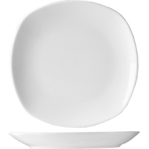 картинка Тарелка мелкая «Сквэа»; фарфор; H=2, L=27, B=27см; белый (03011719) Tognana от интернет-магазина Posuda-bar