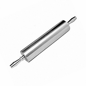 картинка Скалка с ручками; алюмин.; D=9, L=38см (04141928) Matfer от интернет-магазина Posuda-bar