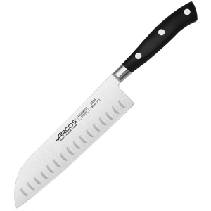 картинка Нож поварской «Ривьера»; сталь нерж., полиоксиметилен; L=370/180, B=24мм; черный, металлич. (04072430) Arcos от интернет-магазина Posuda-bar