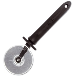картинка Нож д/пиццы; сталь, пластик; D=6, L=19см; черный, металлич. (04070609) Ilsa от интернет-магазина Posuda-bar
